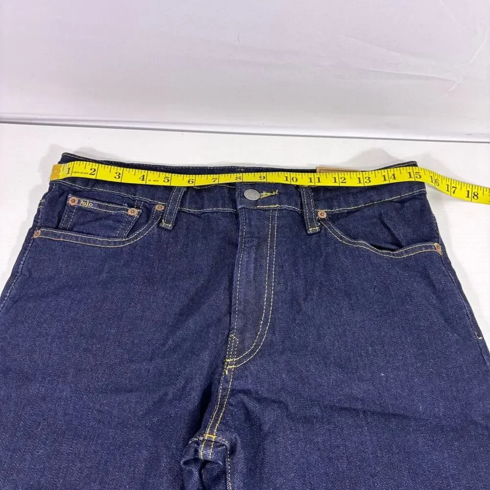 NWT Ralph Lauren Polo Boy's Hampton Deep Blue Straight Jeans Size 20 1082
